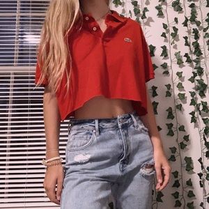lacoste cropped sweater